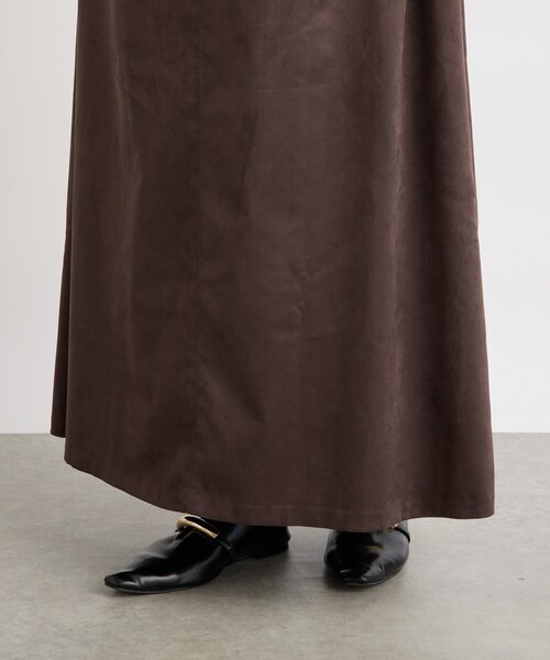 RIVE DROITE(リヴドロワ)の「【モダンな印象】ブラッシュドクロスサイドタックスカート(スカート・レディース・ブラウン/キャメル・38/36)」の17枚目の写真