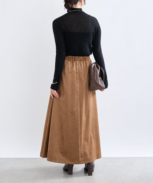 RIVE DROITE(リヴドロワ)の「【モダンな印象】ブラッシュドクロスサイドタックスカート(スカート・レディース・ブラウン/キャメル・38/36)」の22枚目の写真
