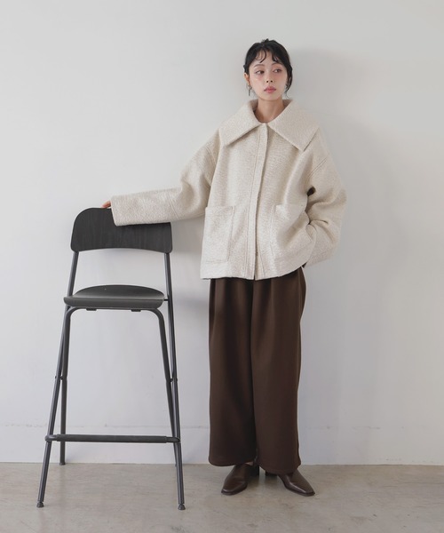 セール】カールシャギービックカラーコート（ステンカラーコート