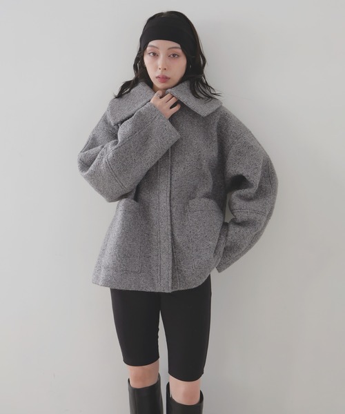 LIAN（リアン）の「カールシャギービックカラーコート（ステンカラー