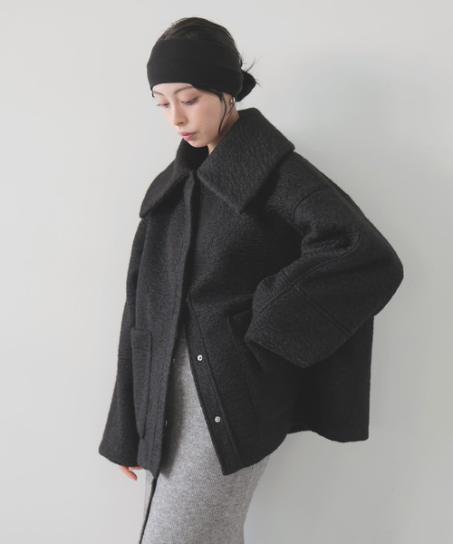 カールシャギービックカラーコート（ステンカラーコート）｜LIAN