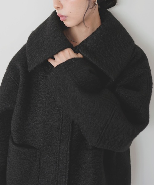 LIAN（リアン）の「カールシャギービックカラーコート（ステンカラー