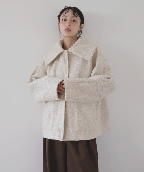 セール】カールシャギービックカラーコート（ステンカラーコート