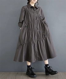 ドロストシャツ ワンピース