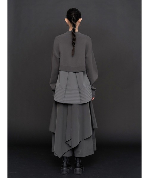 UN3D.(アンスリード)の「ASYMME LAYERED PT / アシメレイヤードパンツ(その他パンツ・レディース・ブラック/グレー・36/38/40)」の16枚目の写真