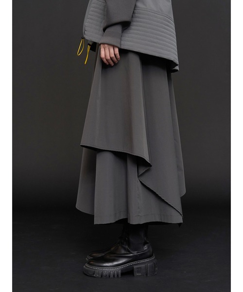 UN3D.(アンスリード)の「ASYMME LAYERED PT / アシメレイヤードパンツ(その他パンツ・レディース・ブラック/グレー・36/38/40)」の14枚目の写真