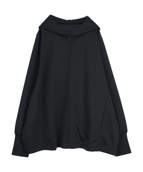 and it_（アンドイット）の「ダンボールニットゆったりこなれフルジップパーカー（パーカー・レディース・ブルーグレー/ブラック/ブラウン・FREE）」の5枚目の写真