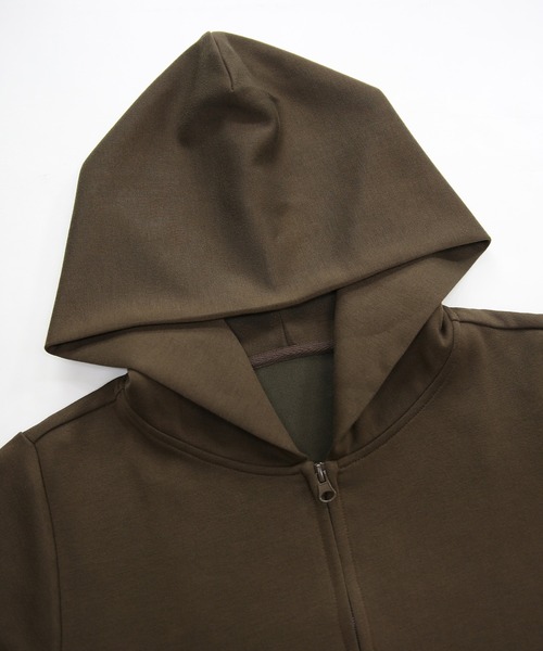 and it_（アンドイット）の「ダンボールニットゆったりこなれフルジップパーカー（パーカー・レディース・ブルーグレー/ブラック/ブラウン・FREE）」の18枚目の写真