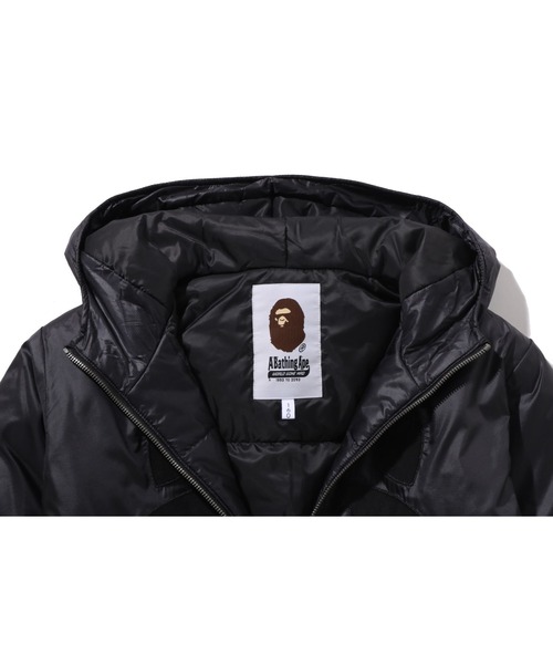 A BATHING APE(アベイシングエイプ)の「SHARK PATCH PADDED HOODIE JACKET(ナイロンジャケット・キッズ・ブラック・150/160)」の6枚目の写真