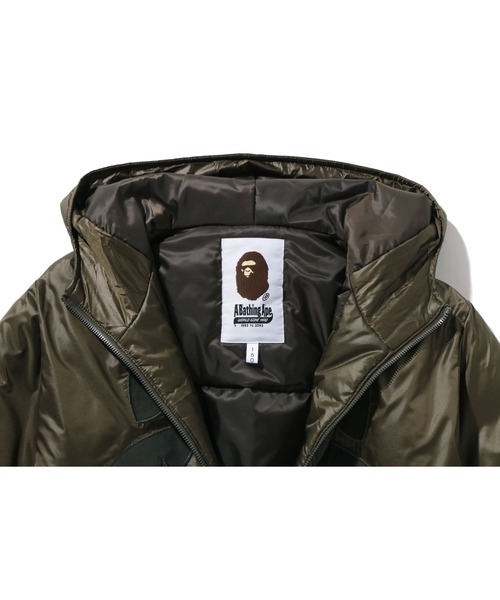 A BATHING APE(アベイシングエイプ)の「SHARK PATCH PADDED HOODIE JACKET(ナイロンジャケット・キッズ・ブラック・150/160)」の7枚目の写真