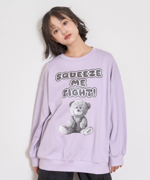 7days】テディベアBIGトレーナー（スウェット）｜LOVETOXIC