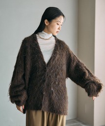 LEPSIM | 5ゲージシャギーVカーディガン　603944(カーディガン/ボレロ)