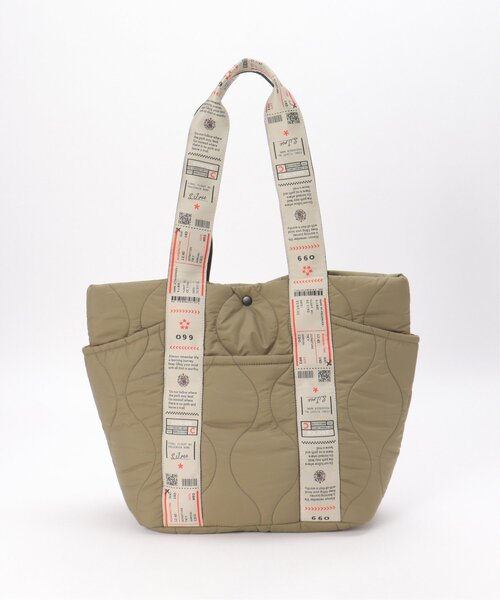 notch.(ノッチ)の「【Cooco】オリ柄テープキルティングBAG(トートバッグ・レディース・オフホワイト/ブルー/ブラック/オリーブ・ONESIZE)」の2枚目の写真