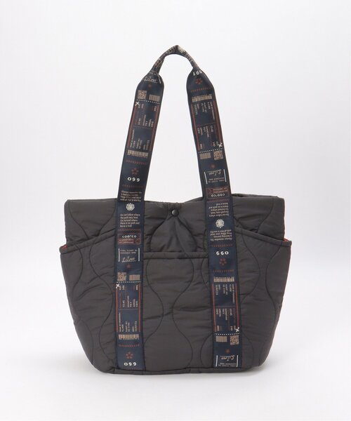 notch.(ノッチ)の「【Cooco】オリ柄テープキルティングBAG(トートバッグ・レディース・オフホワイト/ブルー/ブラック/オリーブ・ONESIZE)」の3枚目の写真