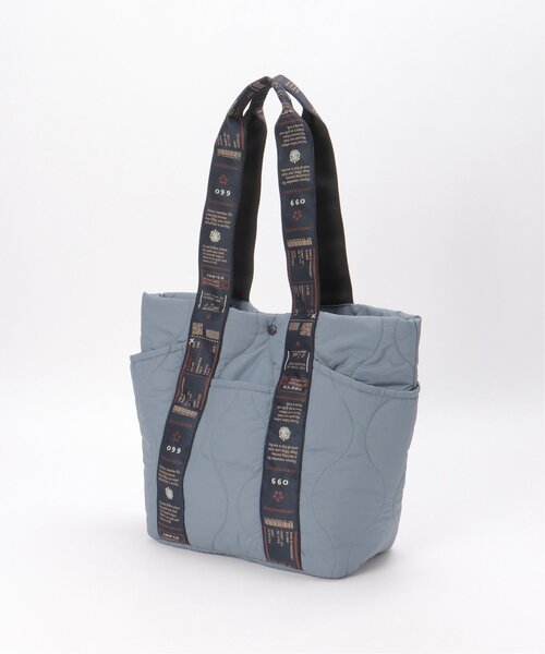 notch.(ノッチ)の「【Cooco】オリ柄テープキルティングBAG(トートバッグ・レディース・オフホワイト/ブルー/ブラック/オリーブ・ONESIZE)」の6枚目の写真
