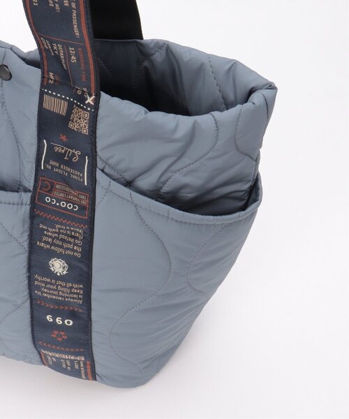 notch.(ノッチ)の「【Cooco】オリ柄テープキルティングBAG(トートバッグ・レディース・オフホワイト/ブルー/ブラック/オリーブ・ONESIZE)」の11枚目の写真