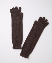 【forksy.】【COSY/コージー】スーパーロング袖リブニットグローブブラウン