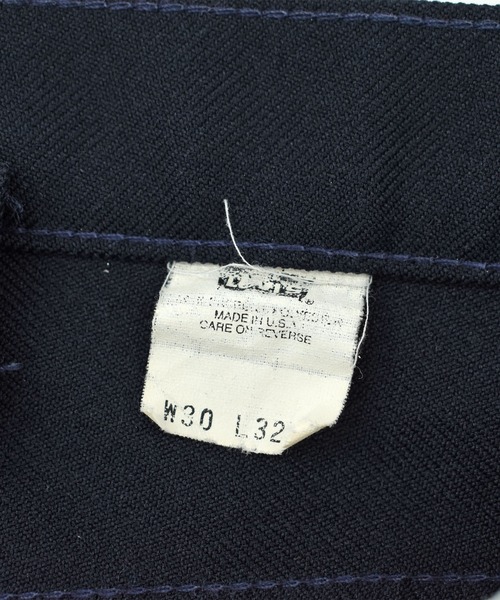 Levi's(リーバイス)の「【USED】90’s Levi's 10517 ポリエステル パンツ USA製(スラックス・メンズ・ネイビー・SMALL)」の4枚目の写真