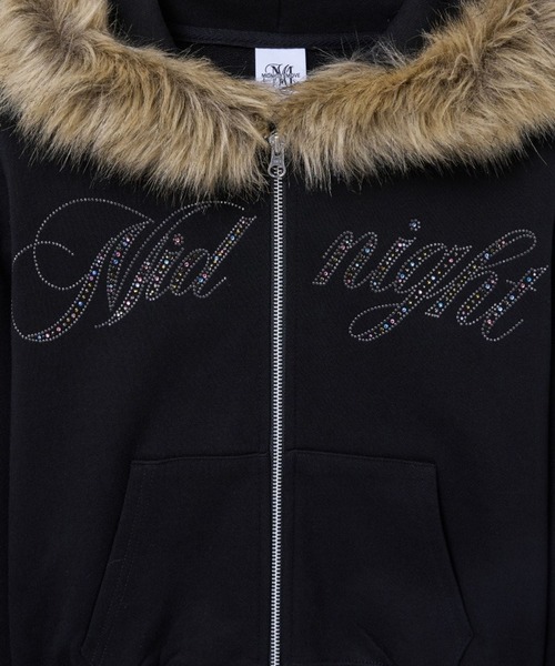 Midnight Move／クロップファージップアップ（パーカー）｜Midnight