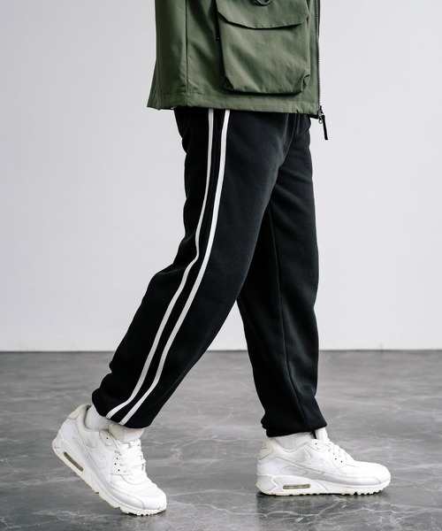 Rocky Monroe(ロッキーモンロー)の「裏起毛サイドラインバルーンスウェットジョガーパンツ(スウェットパンツ・メンズ・オートミール/チャコール/グレイッシュベージュ/ブラック・M/L/XL)」の1枚目の写真