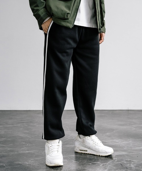 Rocky Monroe(ロッキーモンロー)の「裏起毛サイドラインバルーンスウェットジョガーパンツ(スウェットパンツ・メンズ・オートミール/チャコール/グレイッシュベージュ/ブラック・M/L/XL)」の5枚目の写真