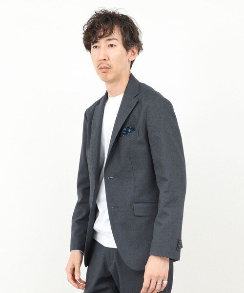 NOLLEY’S(ノーリーズ)の「《ビジカジ/セットアップ対応》SOFT THERMO ウォッシャブルジャケット 25AW(テーラードジャケット・メンズ・ネイビー/チャコールグレー/グレー・S/M/L/XL/XXL)」の10枚目の写真