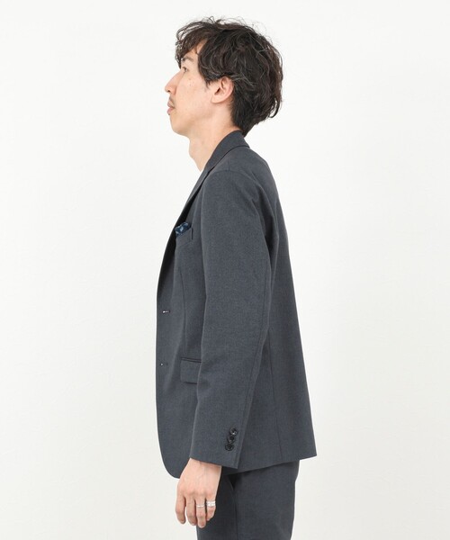 NOLLEY’S(ノーリーズ)の「《ビジカジ/セットアップ対応》SOFT THERMO ウォッシャブルジャケット 25AW(テーラードジャケット・メンズ・ネイビー/チャコールグレー/グレー・S/M/L/XL/XXL)」の11枚目の写真