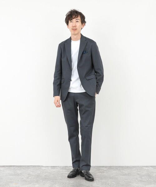 NOLLEY’S(ノーリーズ)の「《ビジカジ/セットアップ対応》SOFT THERMO ウォッシャブルジャケット 25AW(テーラードジャケット・メンズ・ネイビー/チャコールグレー/グレー・S/M/L/XL/XXL)」の15枚目の写真