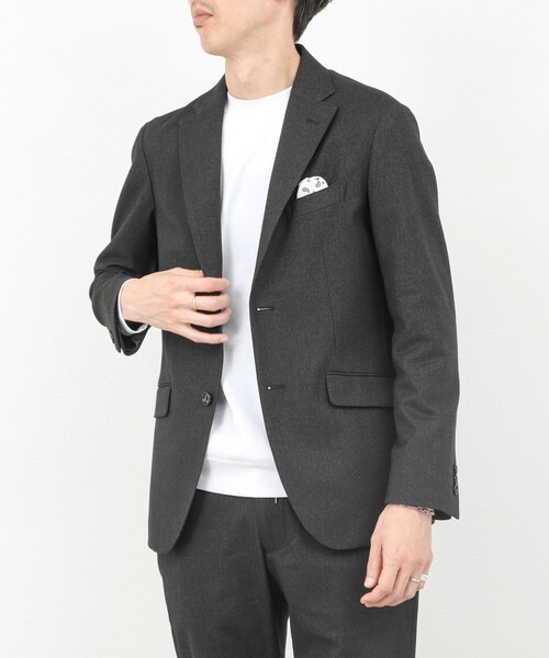 NOLLEY’S(ノーリーズ)の「《ビジカジ/セットアップ対応》SOFT THERMO ウォッシャブルジャケット 25AW(テーラードジャケット・メンズ・ネイビー/チャコールグレー/グレー・S/M/L/XL/XXL)」の19枚目の写真