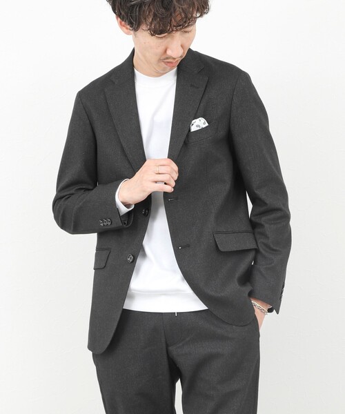 NOLLEY’S(ノーリーズ)の「《ビジカジ/セットアップ対応》SOFT THERMO ウォッシャブルジャケット 25AW(テーラードジャケット・メンズ・ネイビー/チャコールグレー/グレー・S/M/L/XL/XXL)」の20枚目の写真
