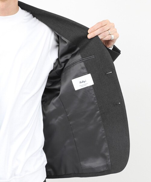 NOLLEY’S(ノーリーズ)の「《ビジカジ/セットアップ対応》SOFT THERMO ウォッシャブルジャケット 25AW(テーラードジャケット・メンズ・ネイビー/チャコールグレー/グレー・S/M/L/XL/XXL)」の4枚目の写真