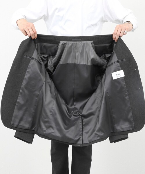 NOLLEY’S(ノーリーズ)の「《ビジカジ/セットアップ対応》SOFT THERMO ウォッシャブルジャケット 25AW(テーラードジャケット・メンズ・ネイビー/チャコールグレー/グレー・S/M/L/XL/XXL)」の6枚目の写真