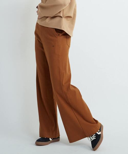 CONVERSE TOKYO(コンバーストウキョウ)の「RIB WIDE BUGGY PANTS(その他パンツ・レディース・キャメル/チャコールグレー・FREE)」の10枚目の写真