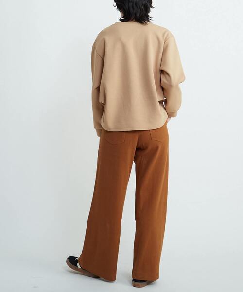 CONVERSE TOKYO(コンバーストウキョウ)の「RIB WIDE BUGGY PANTS(その他パンツ・レディース・キャメル/チャコールグレー・FREE)」の14枚目の写真
