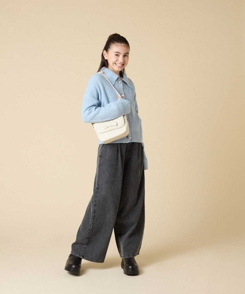 a.v.v（アーヴェヴェ）の「[130-160]襟付きカーディガン（カーディガン/ボレロ・キッズ・ダークインディゴブルー/チャコールグレー・160/140/150/130）」の12枚目の写真