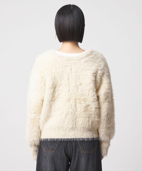 A DAY IN THE LIFE UNITED ARROWS(アデイインザライフユナイテッドアローズ)の「フェザーボリューム 2WAY カーディガン <A DAY IN THE LIFE>(カーディガン/ボレロ・レディース・オフホワイト/ベージュ/ダークグレー/ピンク・FREE)」の14枚目の写真