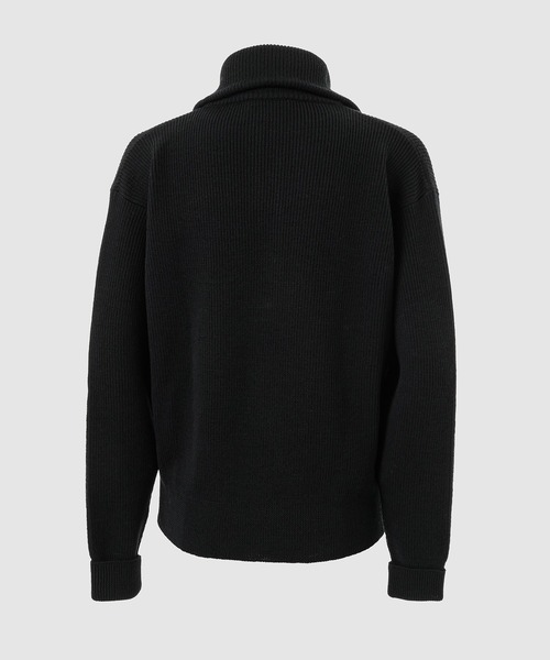LEMAIRE(ルメール)の「HALF ZIP SWEATER(ニット/セーター・メンズ・ブラック・M/S)」の2枚目の写真