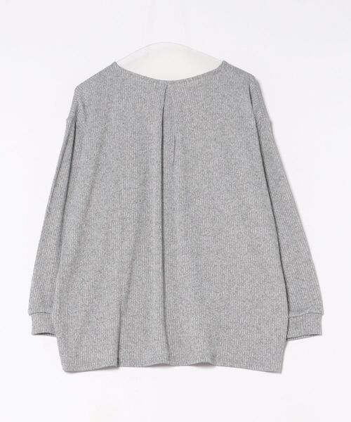 Honeys(ハニーズ)の「Vネックチュニック(Tシャツ/カットソー・レディース・ブルー/モカ/イエロー系その他/グレー系その他/ブラック・L/LL/M)」の6枚目の写真
