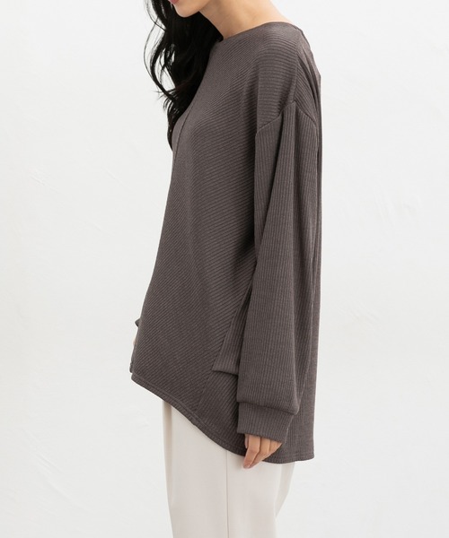 Honeys(ハニーズ)の「Vネックチュニック(Tシャツ/カットソー・レディース・ブルー/モカ/イエロー系その他/グレー系その他/ブラック・L/LL/M)」の22枚目の写真