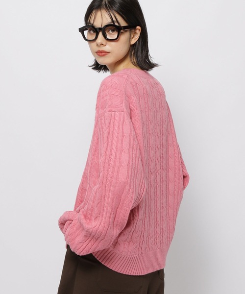 セール】【POLO BCS(ポロ・ビーシーエス)】ケーブルニットプルオーバー