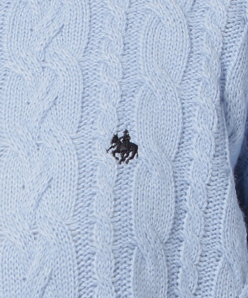 POLO BCS(ポロ ビーシーエス)の「【POLO BCS(ポロ・ビーシーエス)】ケーブルニットプルオーバー(ニット/セーター・レディース・ライトブルー/アイボリー/ピンク/ブラウン・LARGE/MEDIUM)」の22枚目の写真