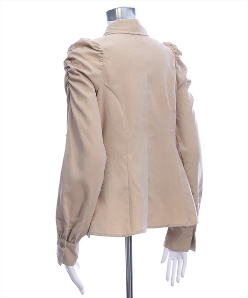 clear（クリア）の「ピーチリボンタックシャツ[大人 カジュアル フェミニン ガーリー]≪AW新作≫（シャツ/ブラウス・レディース・ブラウン/ベージュ/キャメル・F）」の11枚目の写真