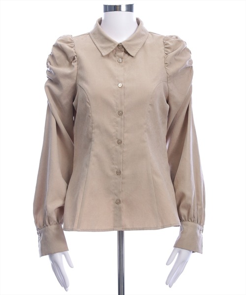 clear（クリア）の「ピーチリボンタックシャツ[大人 カジュアル フェミニン ガーリー]≪AW新作≫（シャツ/ブラウス・レディース・ブラウン/ベージュ/キャメル・F）」の16枚目の写真