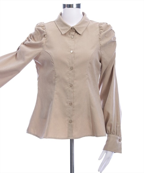 clear（クリア）の「ピーチリボンタックシャツ[大人 カジュアル フェミニン ガーリー]≪AW新作≫（シャツ/ブラウス・レディース・ブラウン/ベージュ/キャメル・F）」の18枚目の写真