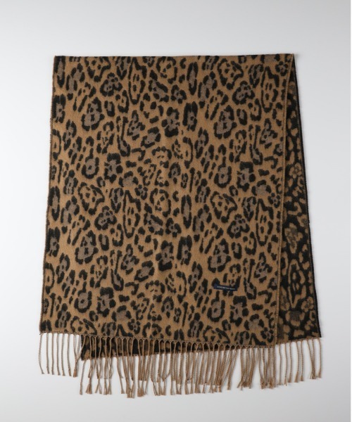 Right-on（ライトオン）の「【HONEYSUCKLE ROSE】アニマル柄 大判ストール (レオパード / ゼブラ / 防寒 / ギフト)（ストール/ショール・レディース・ブラック/ベージュ・ONE SIZE）」の3枚目の写真