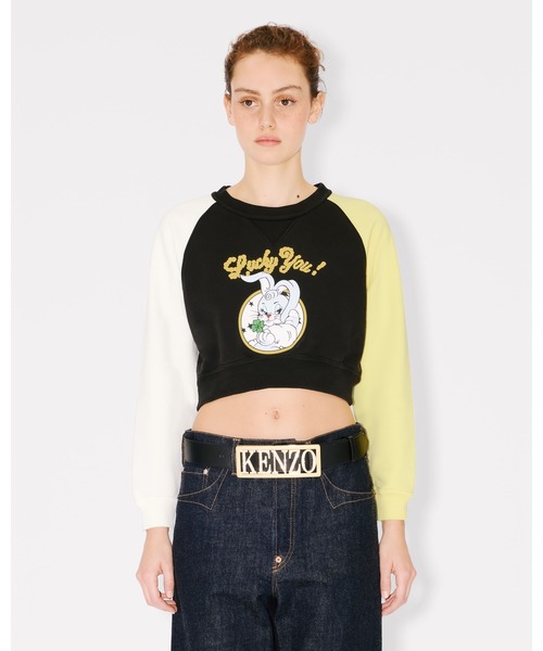 KENZO(ケンゾー)の「'KENZO Cartoon' コットン クロップド スウェット(スウェット・レディース・ブラック系その他5・MEDIUM/SMALL/X-SMALL)」の2枚目の写真