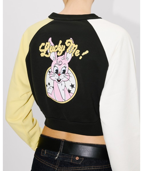 KENZO(ケンゾー)の「'KENZO Cartoon' コットン クロップド スウェット(スウェット・レディース・ブラック系その他5・MEDIUM/SMALL/X-SMALL)」の4枚目の写真