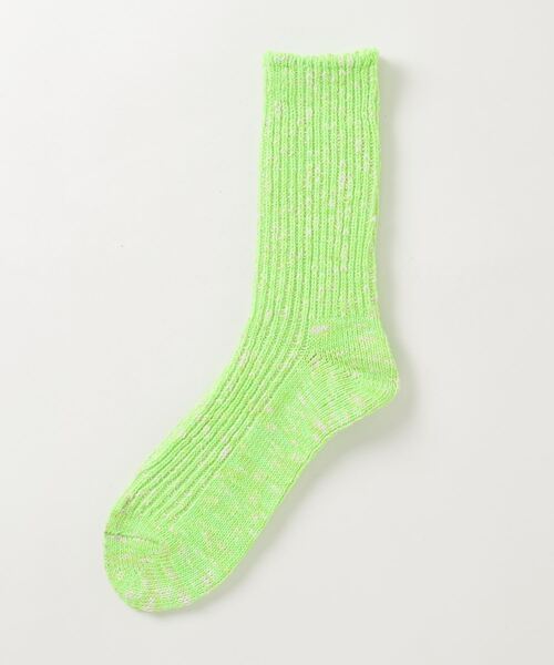 ROSTER SOX（ロスターソックス）の「ROSTER SOX/ロスターソックス　BIG SLUB 60 RIB SOCKS メンズ レディース（ソックス/靴下・メンズ・ピンク/モスグリーン/イエロー/ブルー/ブラック・1/2）」の3枚目の写真