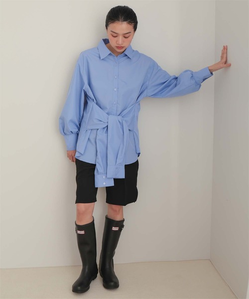 miette（ミエット）の「ウエストレイヤードライクシャツ（シャツ/ブラウス・レディース・ブルー系その他/オフホワイト/ブルー/ピンク/イエロー・FREE）」の12枚目の写真
