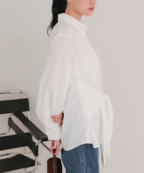 miette（ミエット）の「ウエストレイヤードライクシャツ（シャツ/ブラウス・レディース・ブルー系その他/オフホワイト/ブルー/ピンク/イエロー・FREE）」の8枚目の写真
